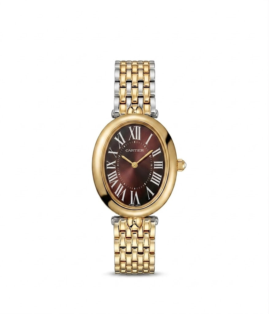 Maroon Dual Dial Watch