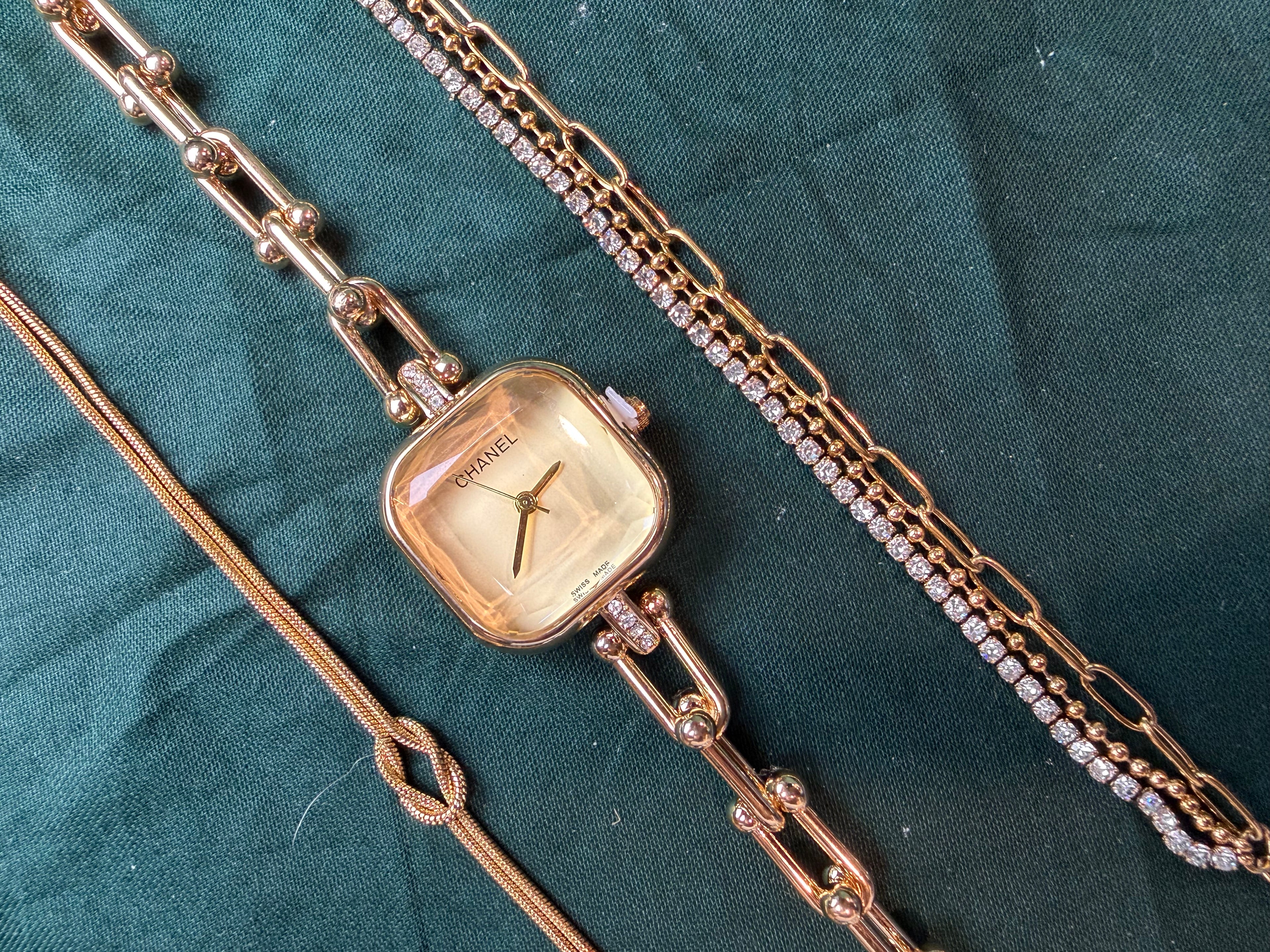 Iconic Square Vintage Watch Stack