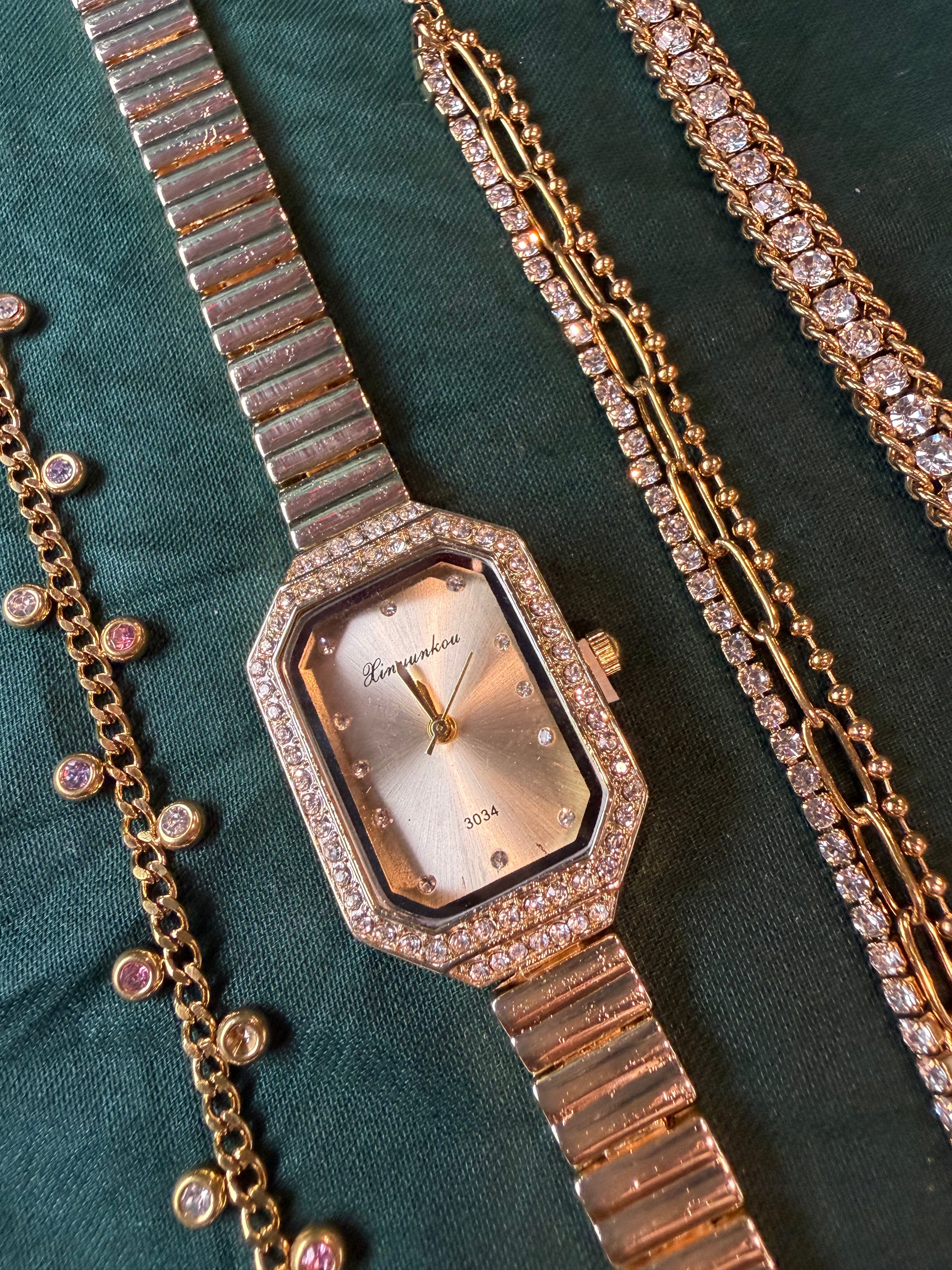 Golden Luxe Watch Stack