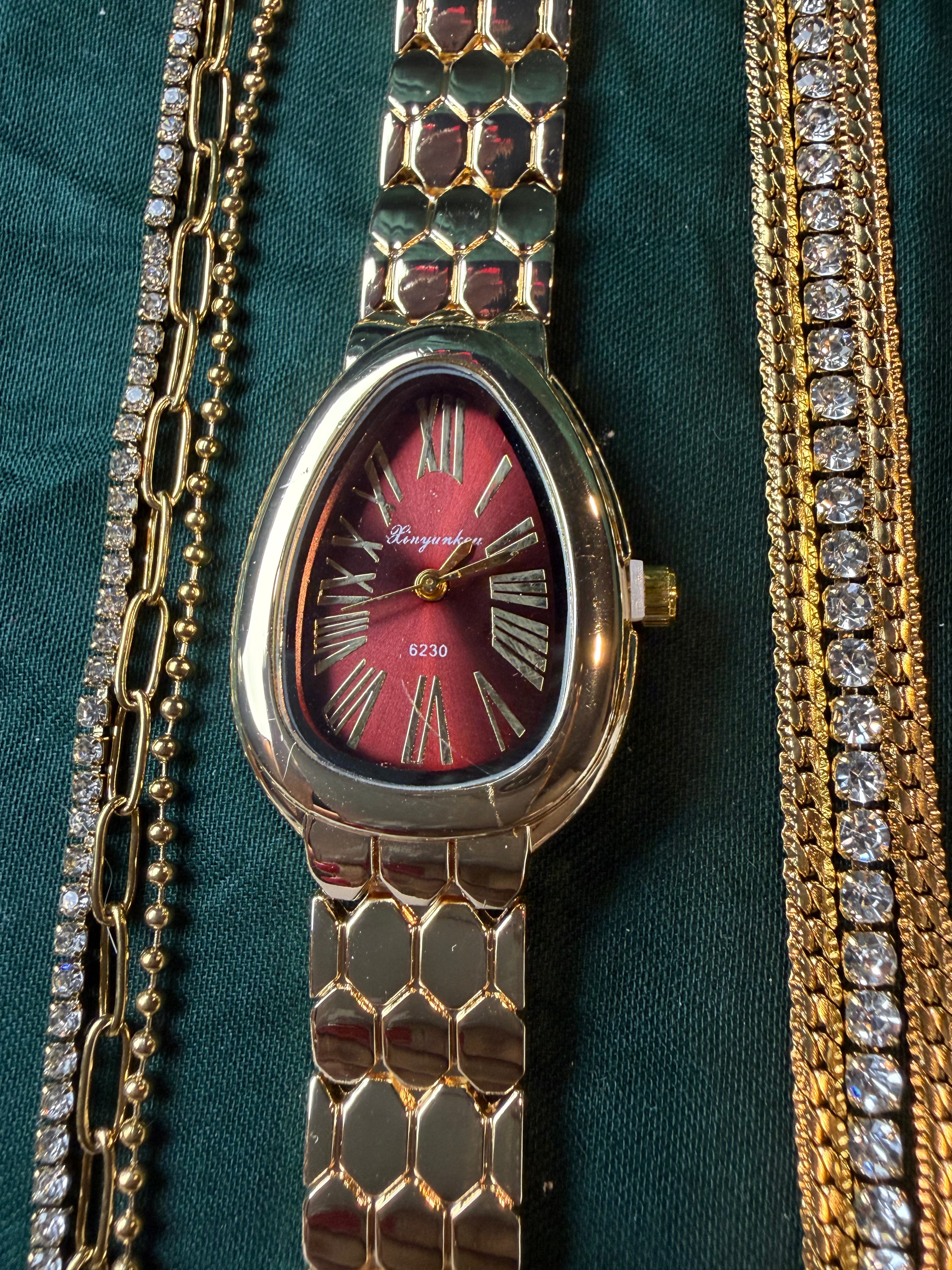 Cherry High End Luxe Watch Stack